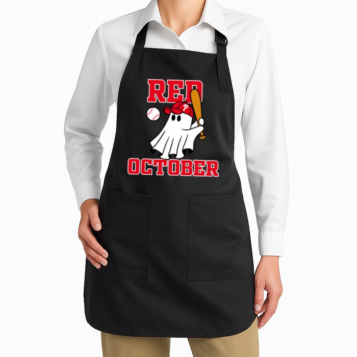Take October Red October Philadelphia Ghost Baseball Halloween Apron
