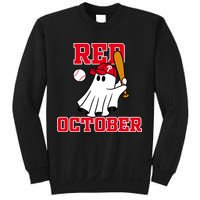 Take October Red October Philadelphia Ghost Baseball Halloween Sweatshirt