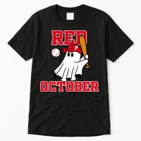 Take October Red October Philadelphia Ghost Baseball Halloween Tall T-Shirt