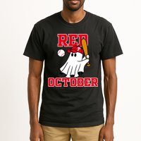 Take October Red October Philadelphia Ghost Baseball Halloween Tall T-Shirt