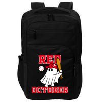 Take October Red October Philadelphia Ghost Baseball Halloween Impact Tech Backpack