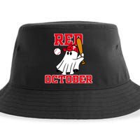 Take October Red October Philadelphia Ghost Baseball Halloween Sustainable Bucket Hat