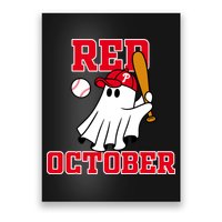 Take October Red October Philadelphia Ghost Baseball Halloween Poster