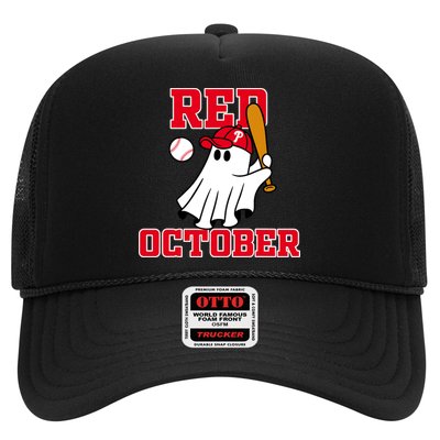 Take October Red October Philadelphia Ghost Baseball Halloween Hat