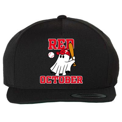 Take October Red October Philadelphia Ghost Baseball Halloween Wool Snapback Cap