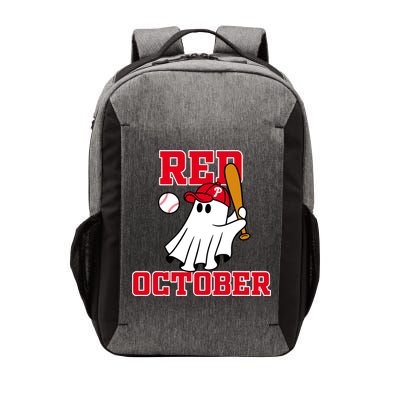 Take October Red October Philadelphia Ghost Baseball Halloween Vector Backpack