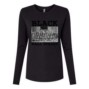 Tulsa Oklahoma Retro Black History Month Black Wall Street Cool Gift Womens Cotton Relaxed Long Sleeve T-Shirt