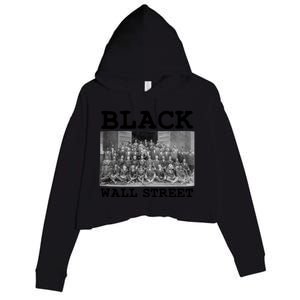 Tulsa Oklahoma Retro Black History Month Black Wall Street Cool Gift Crop Fleece Hoodie