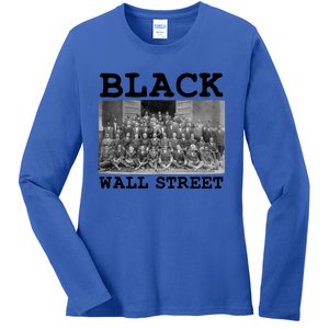 Tulsa Oklahoma Retro Black History Month Black Wall Street Cool Gift Ladies Long Sleeve Shirt