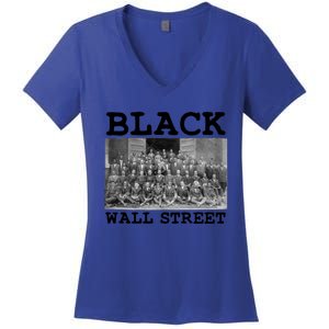 Tulsa Oklahoma Retro Black History Month Black Wall Street Cool Gift Women's V-Neck T-Shirt