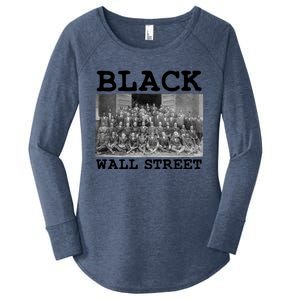 Tulsa Oklahoma Retro Black History Month Black Wall Street Cool Gift Women's Perfect Tri Tunic Long Sleeve Shirt