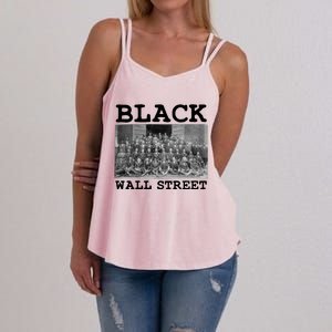 Tulsa Oklahoma Retro Black History Month Black Wall Street Cool Gift Women's Strappy Tank