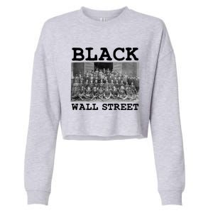 Tulsa Oklahoma Retro Black History Month Black Wall Street Cool Gift Cropped Pullover Crew