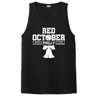 Take October Red Baseball Fan PosiCharge Competitor Tank