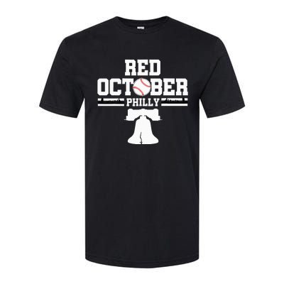 Take October Red Baseball Fan Softstyle CVC T-Shirt