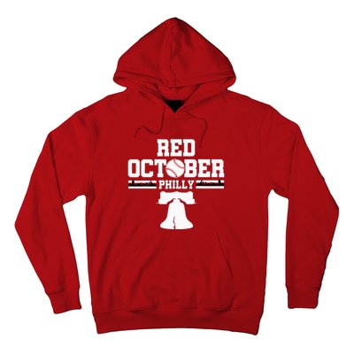 Take October Red Baseball Fan Hoodie