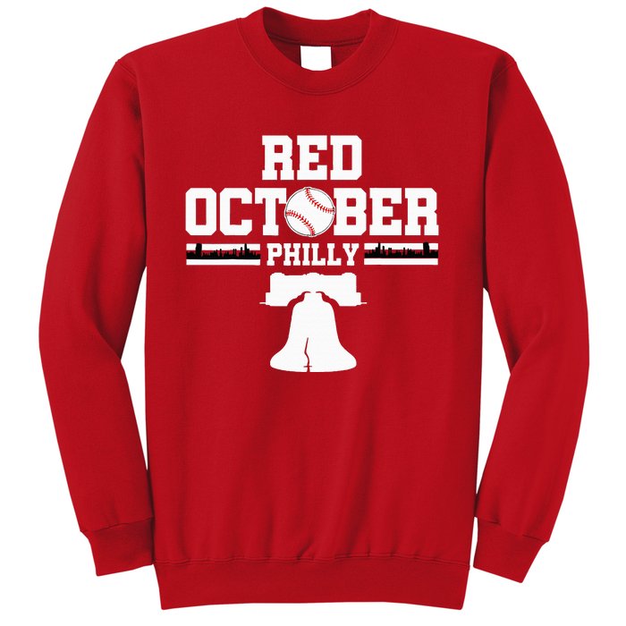 Take October Red Baseball Fan Sweatshirt