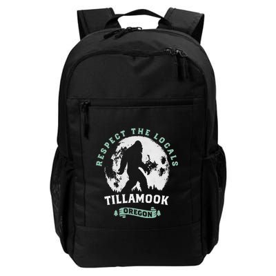 Tillamook Oregon Respect The Locals Sasquatch Moon Bigfoot Backpack