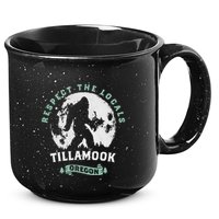Tillamook Oregon Respect The Locals Sasquatch Moon Bigfoot 15oz Campfire Ceramic Mug