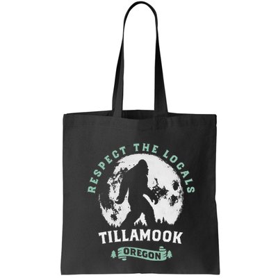 Tillamook Oregon Respect The Locals Sasquatch Moon Bigfoot Bag