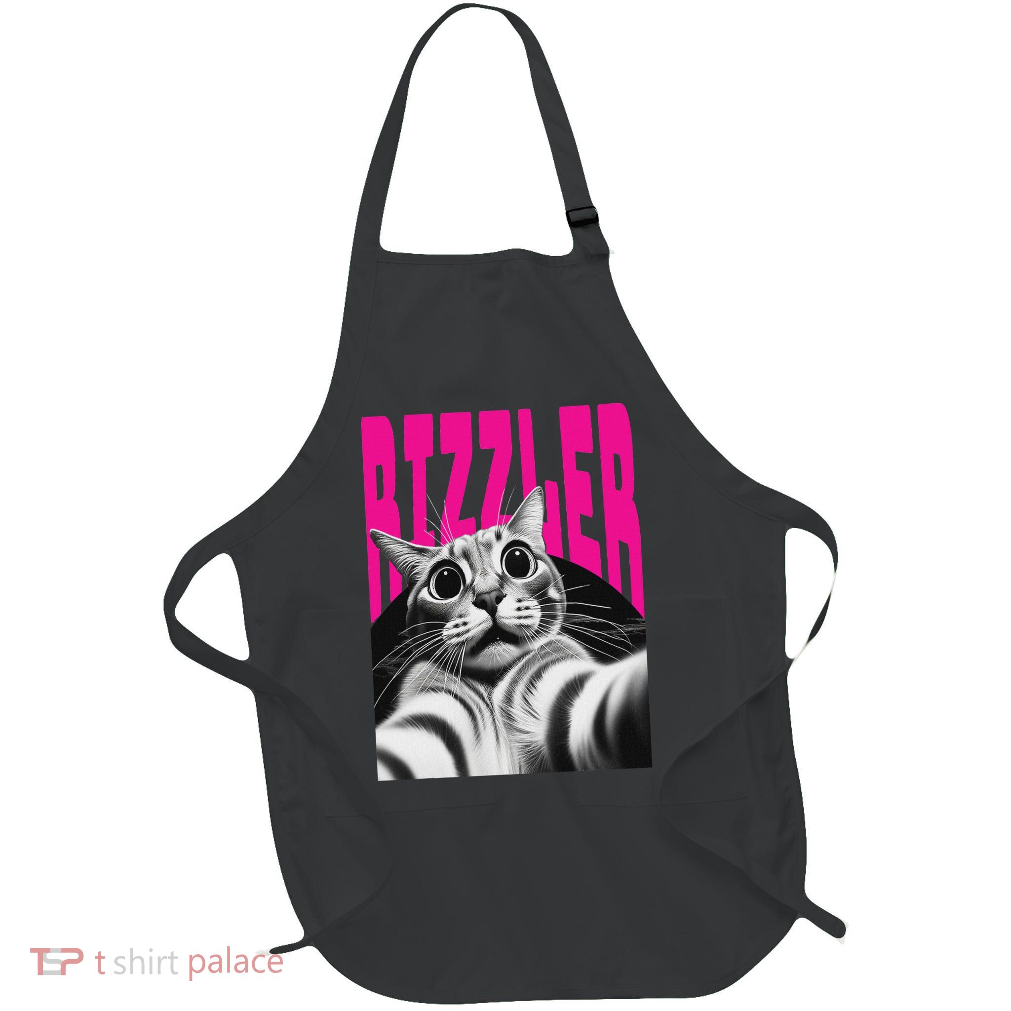 The Og Rizzmaxxer Rizz Funny Rizzler Cat Selfie Full-Length Apron With Pockets