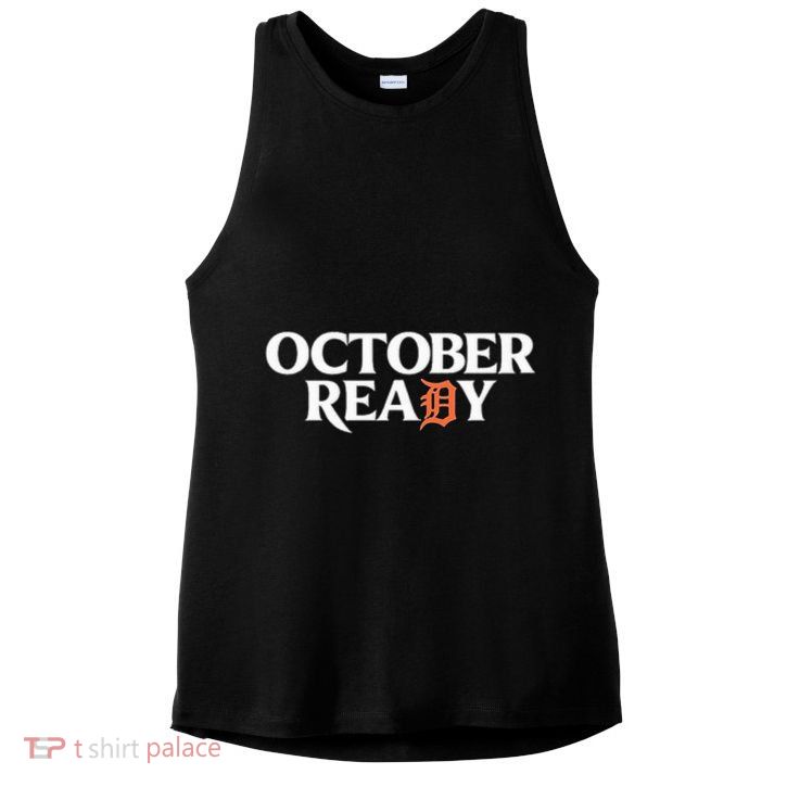 Tigers October Ready October Tiger Letter D Ready Ladies PosiCharge Tri-Blend Wicking Tank