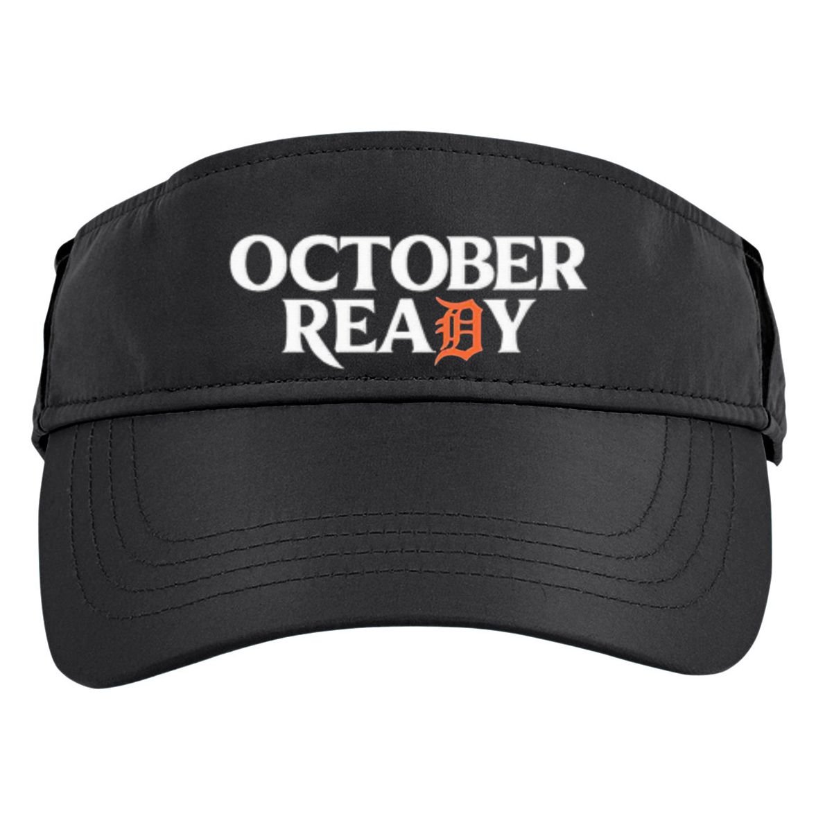 Tigers October Ready October Tiger Letter D Ready Adult Drive Performance Visor