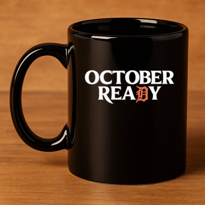 Tigers October Ready October Tiger Letter D Ready 11oz C Handle Ceramic Mug