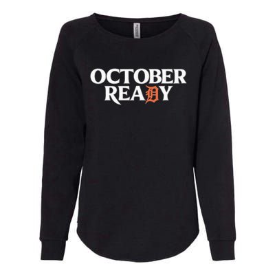 Tigers October Ready October Tiger Letter D Ready Womens California Wash Sweatshirt