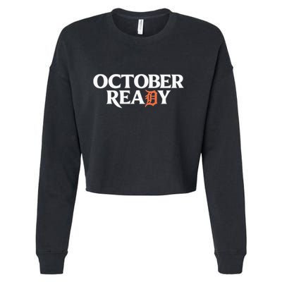 Tigers October Ready October Tiger Letter D Ready Cropped Pullover Crew