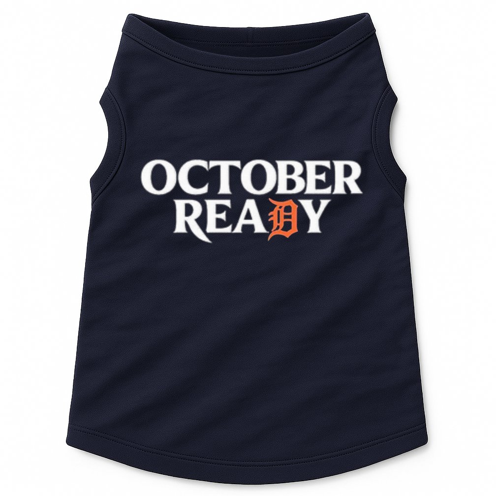Tigers October Ready October Tiger Letter D Ready Doggie Tank
