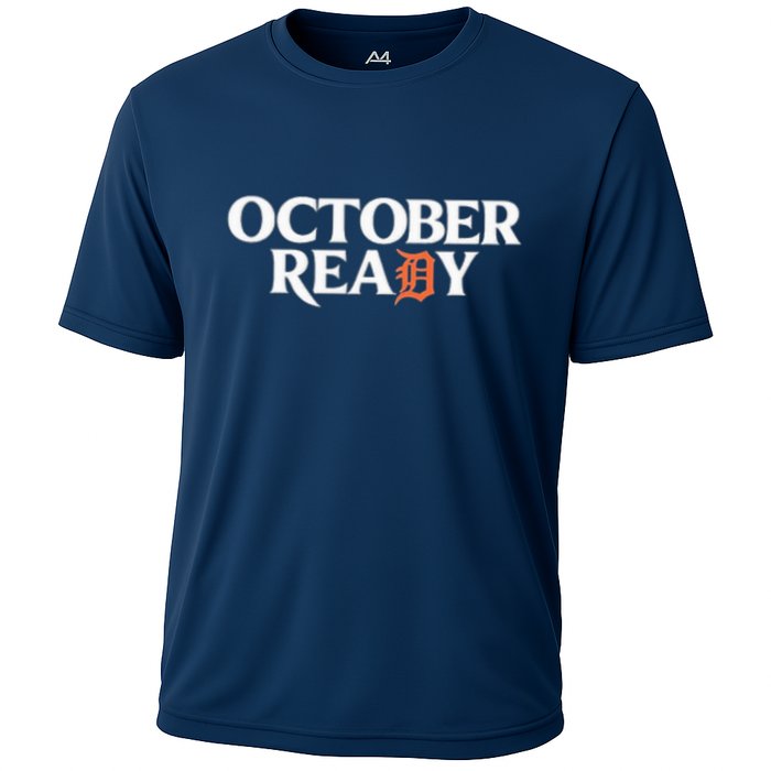 Tigers October Ready October Tiger Letter D Ready Cooling Performance Crew T-Shirt