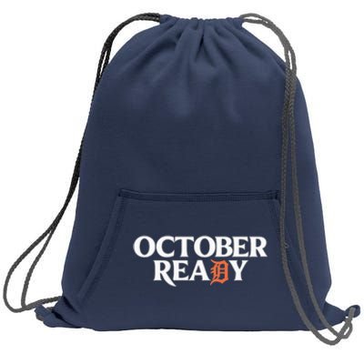 Tigers October Ready October Tiger Letter D Ready Sweatshirt Cinch Pack Bag