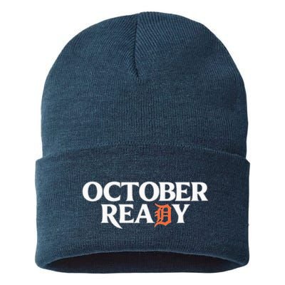 Tigers October Ready October Tiger Letter D Ready Sustainable Knit Beanie