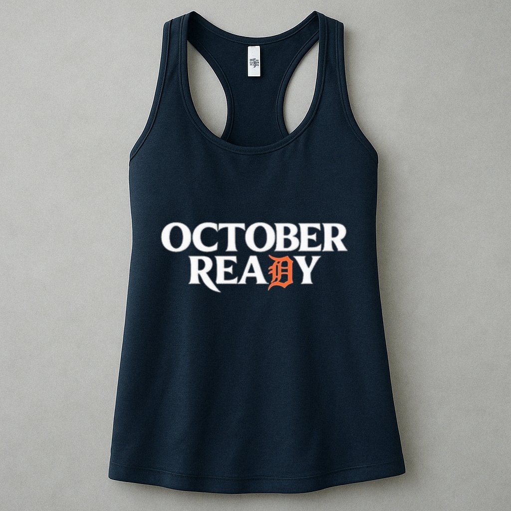 Tigers October Ready October Tiger Letter D Ready Womens Tank Top