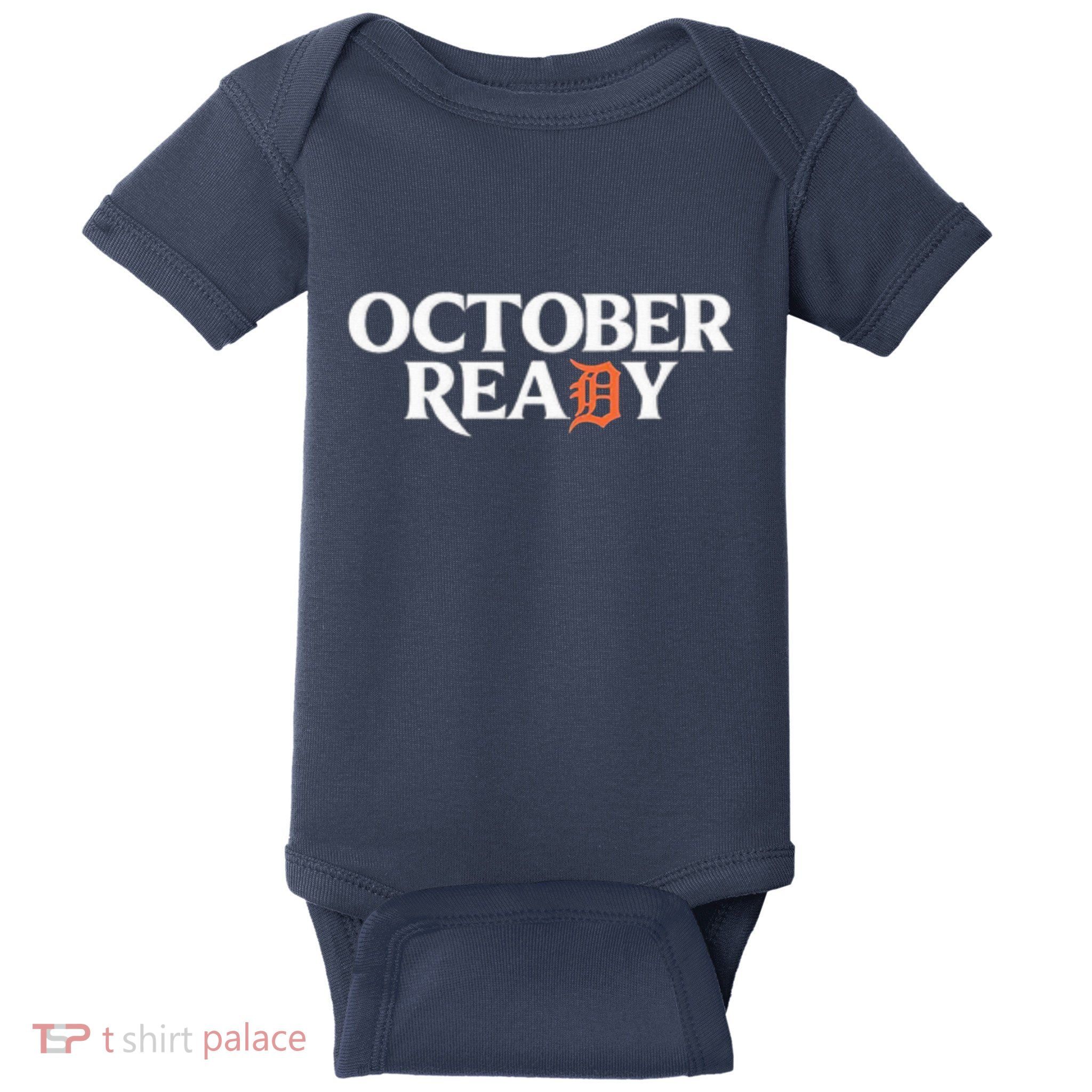 Tigers October Ready October Tiger Letter D Ready Baby Bodysuit