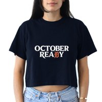 Tigers October Ready October Tiger Letter D Ready Women's Crop Top Tee