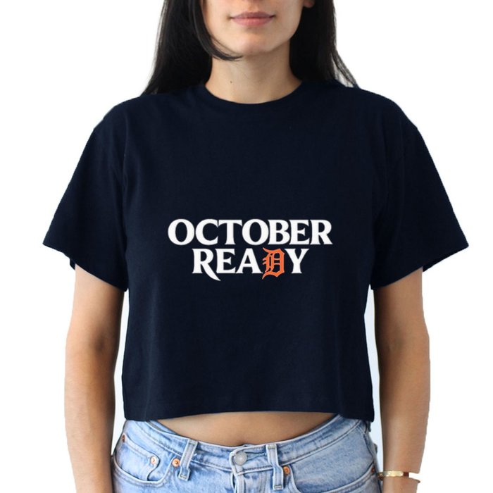 Tigers October Ready October Tiger Letter D Ready Women's Crop Top Tee
