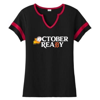 Tigers October Ready Ladies Halftime Notch Neck Tee