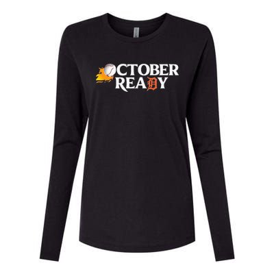 Tigers October Ready Womens Cotton Relaxed Long Sleeve T-Shirt