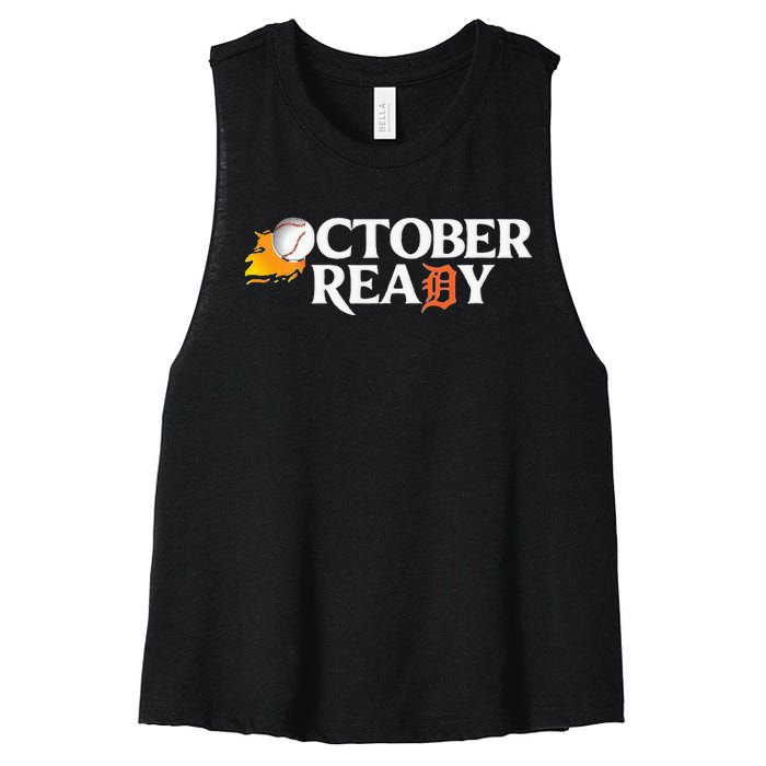 Tigers October Ready Women's Racerback Cropped Tank