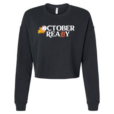 Tigers October Ready Cropped Pullover Crew