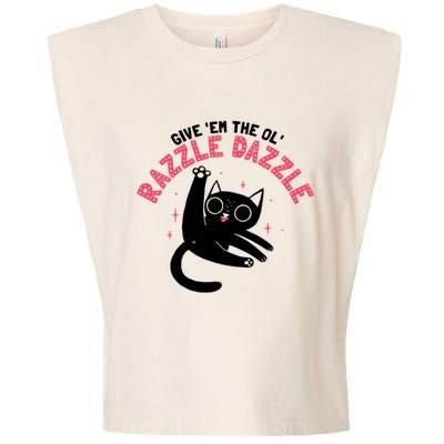 The Ol' Razzle Dazzle Cat Garment-Dyed Women's Muscle Tee