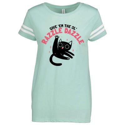 The Ol' Razzle Dazzle Cat Enza Ladies Jersey Football T-Shirt