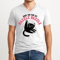 The Ol' Razzle Dazzle Cat V-Neck T-Shirt