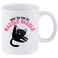 The Ol' Razzle Dazzle Cat 11oz C Handle Ceramic Mug