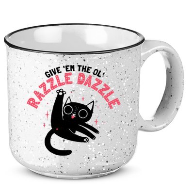 The Ol' Razzle Dazzle Cat 15oz Campfire Ceramic Mug