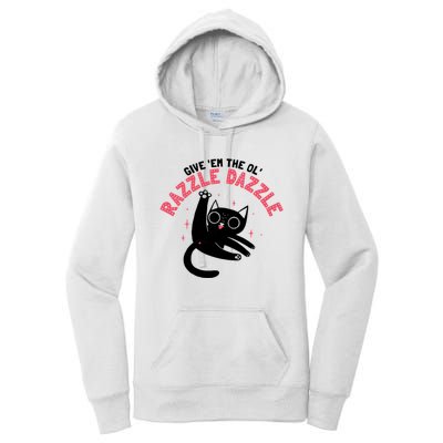 The Ol' Razzle Dazzle Cat Women's Pullover Hoodie