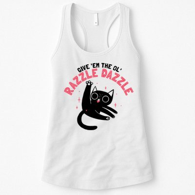The Ol' Razzle Dazzle Cat Womens Tank Top