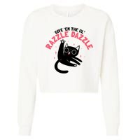 The Ol' Razzle Dazzle Cat Cropped Pullover Crew